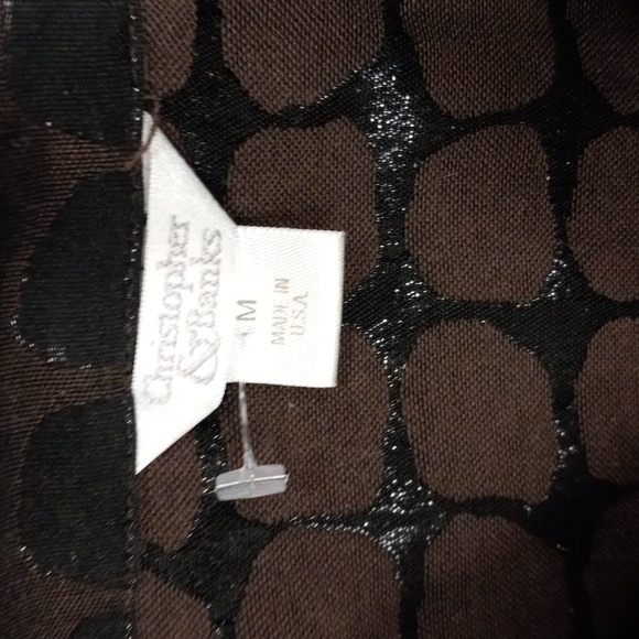 Christopher&Banks Brown,Cropped, 3/4 Length Sleeve Blazer and NYCollection Shirt - Picture 4 of 16